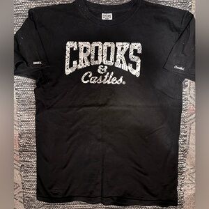 Crooks & Castles Classic Black Tee
